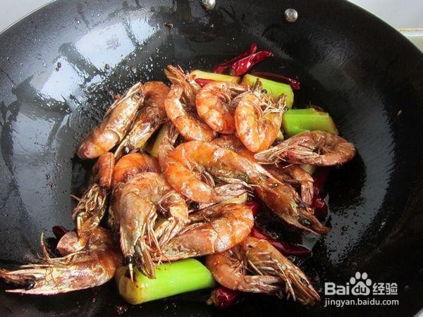 干锅虾的做法