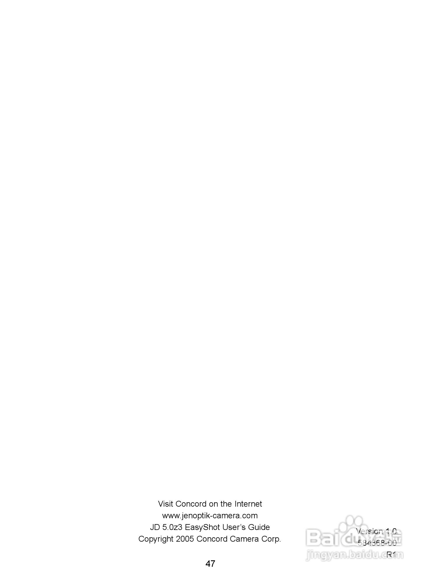 JENOPTIK JD 5.0 z3 EasyShot数码相机说明书:[5]