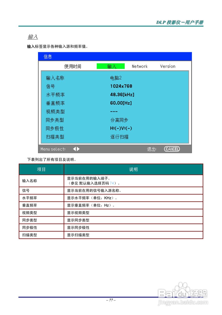 Vivitar D6500投影机使用说明书:[9]