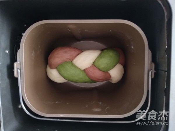 面包机三色吐司(一次发酵)