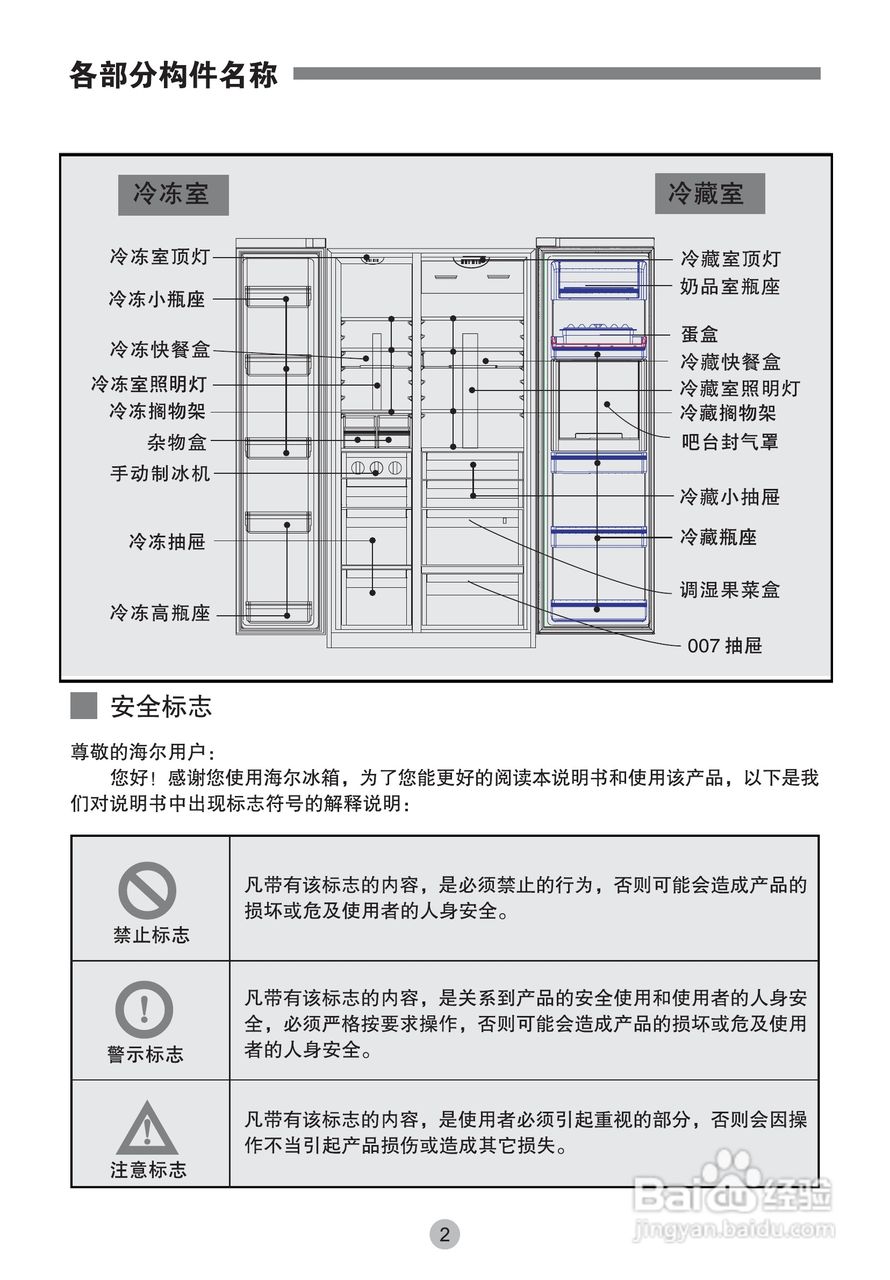海尔BCD-649WADV冰箱使用说明书:[1]
