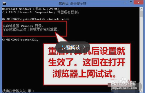 win8升级8.1浏览器无法打开网页