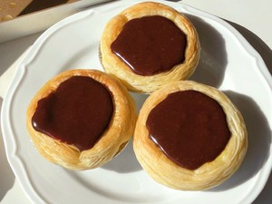 巧克力爆浆脏脏蛋挞的做法