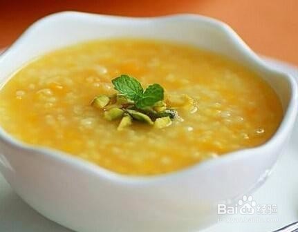 孕期16周（4个月）黄豆小米粥