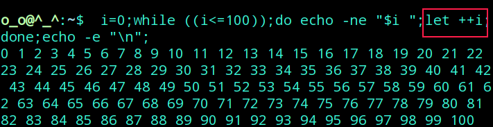 Linux在shell中如何自动生成1到100的连续数？
