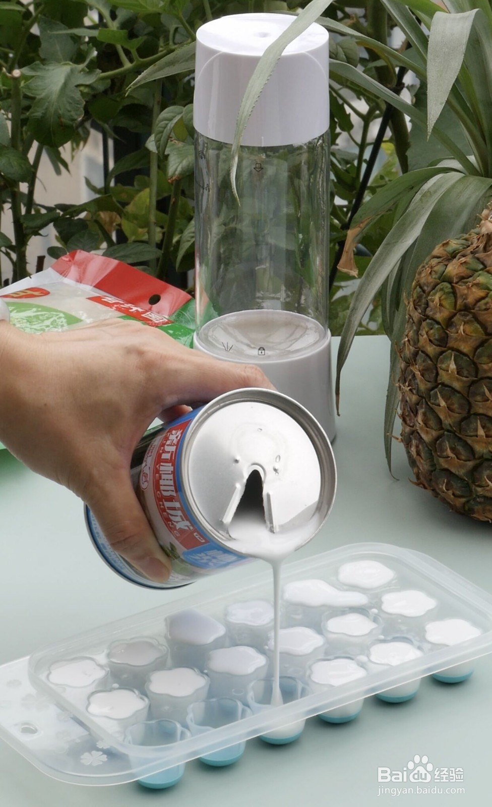 百香果菠椰气泡水的做法