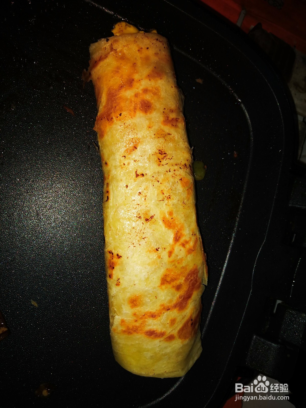 红烧肉丝青椒早餐饼