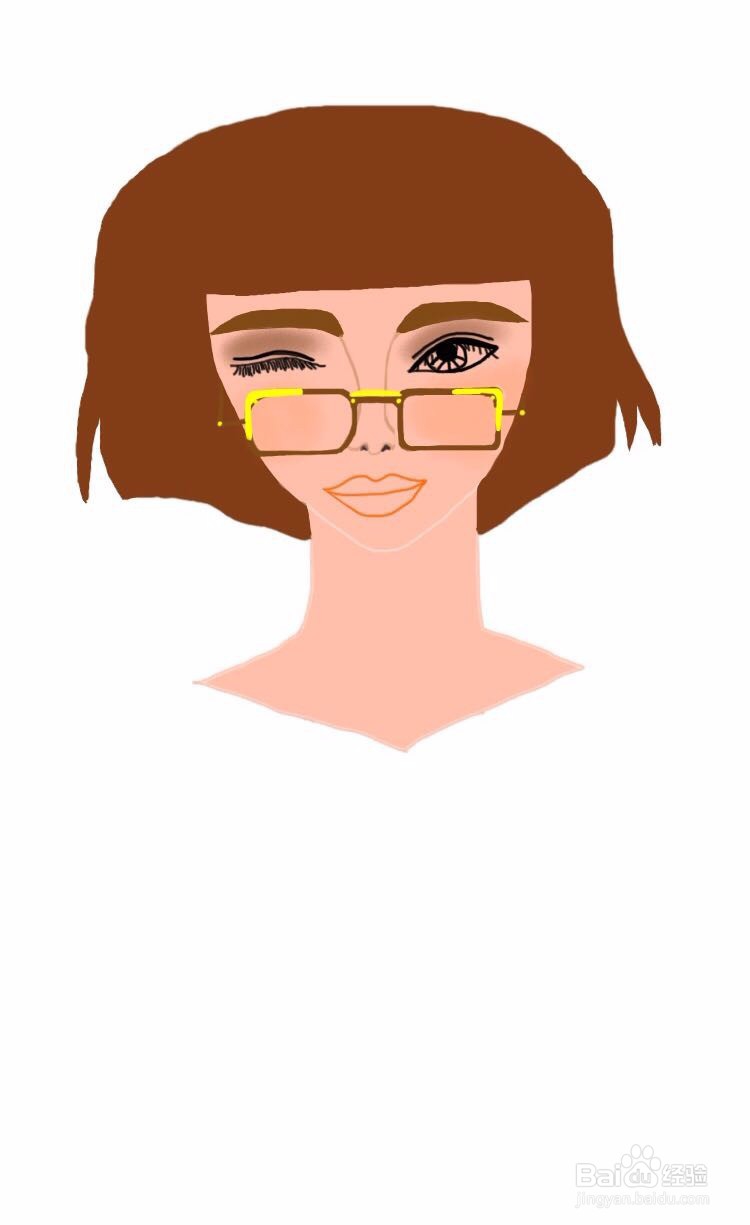 插画教程之文艺女青年