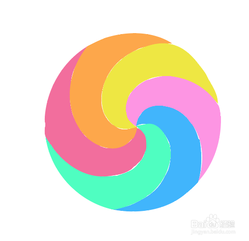 如何画一个七彩棒棒糖？