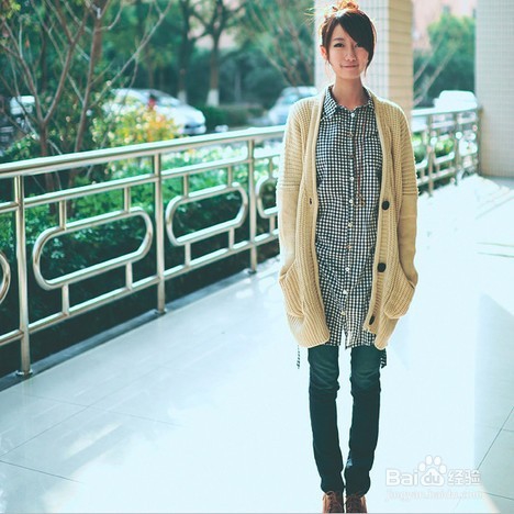 长款开衫搭配技巧