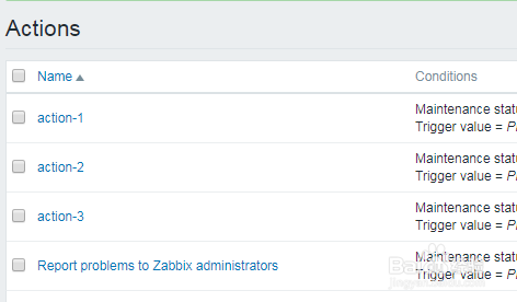 如何在zabbix中修改动作？