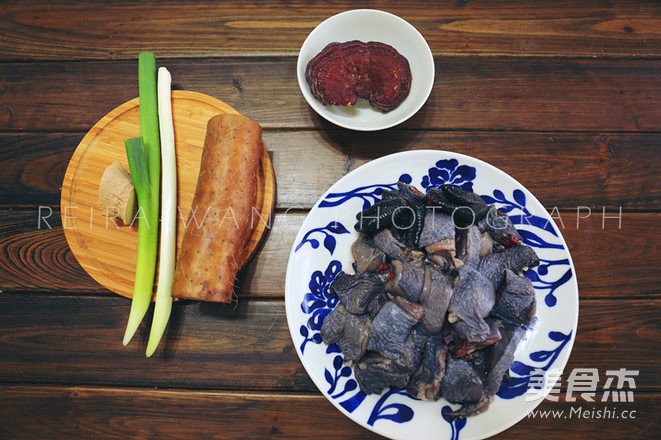 微波炉版灵芝炖鸡