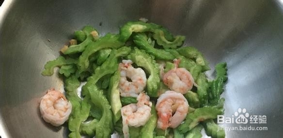家庭版苦瓜炒虾仁