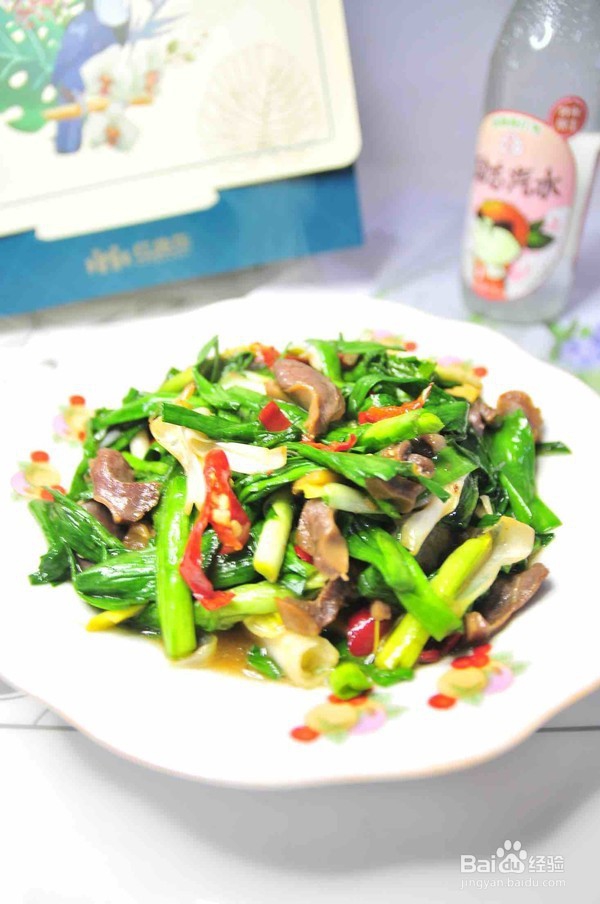 大蒜炒鸭肫的做法