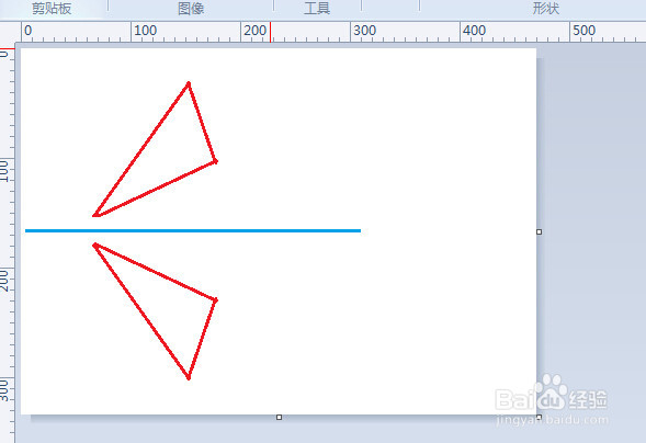 使用windows画图工具画对称图形