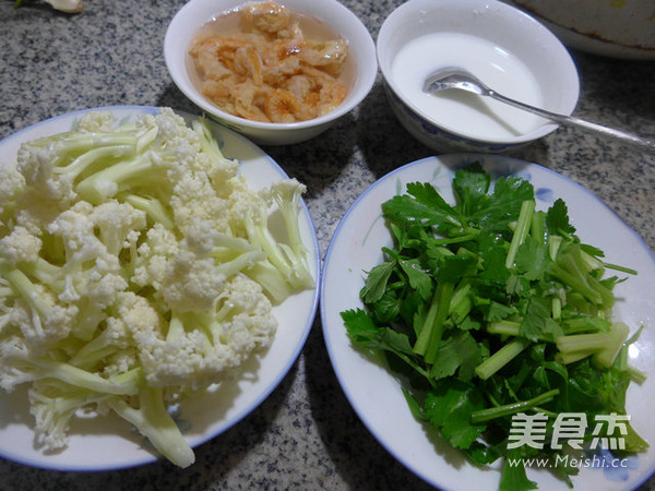 芹菜开洋花菜羹