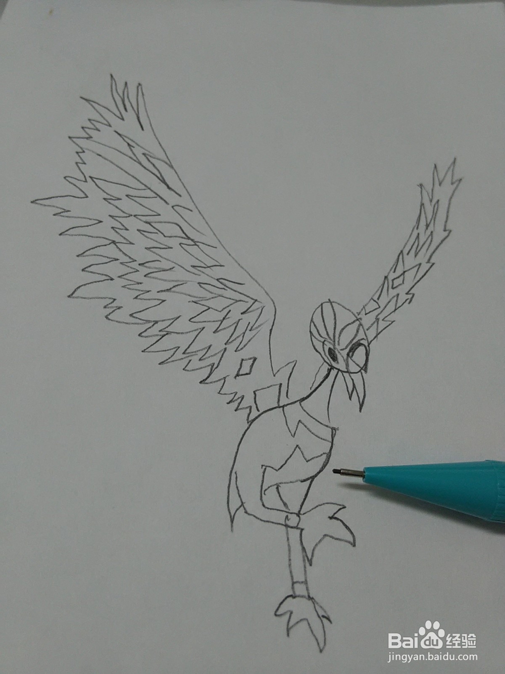 猪猪侠火焰鹤怎么画