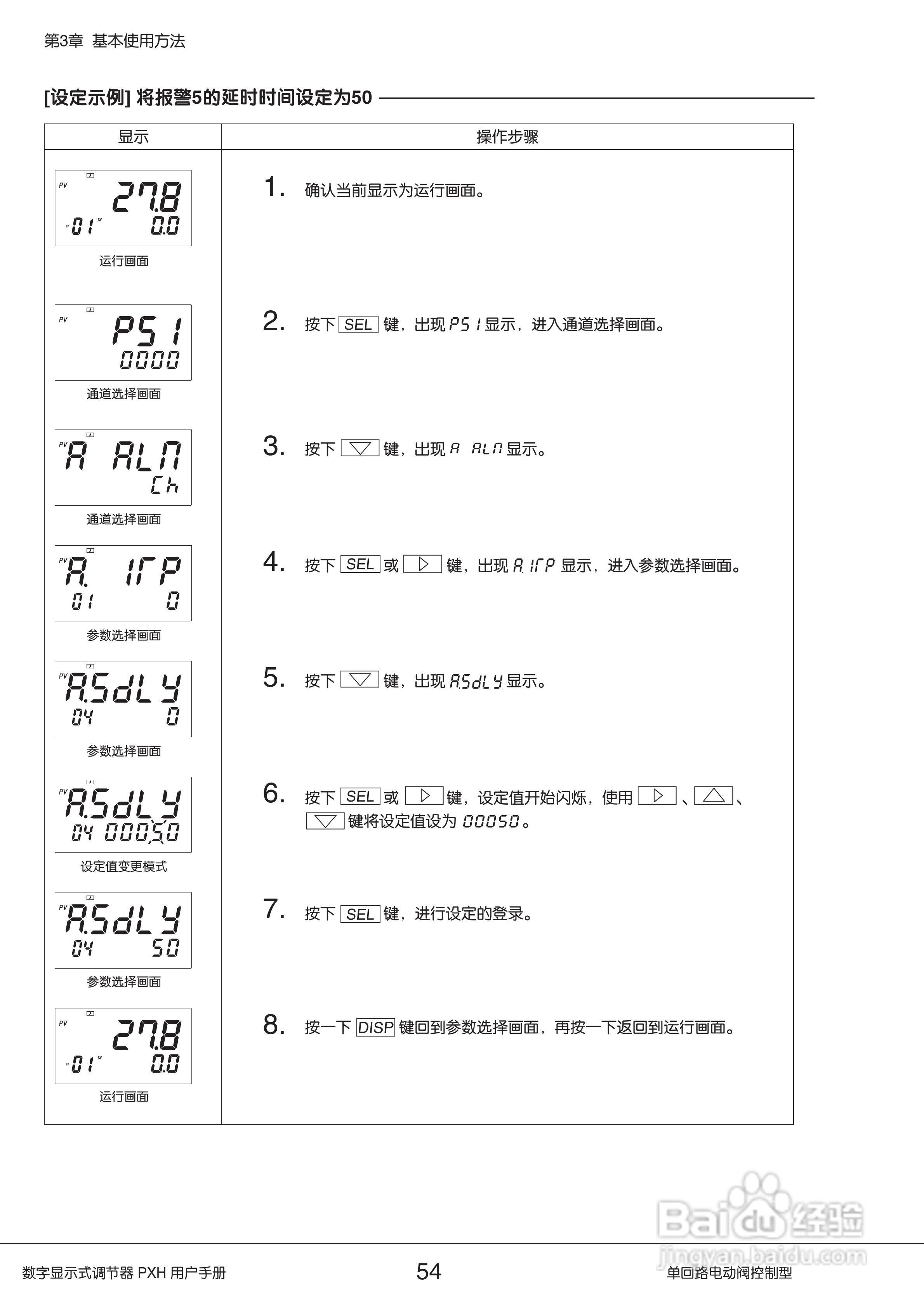 富士PXH电动阀控制型数字显示式调节器操作手册:[6]