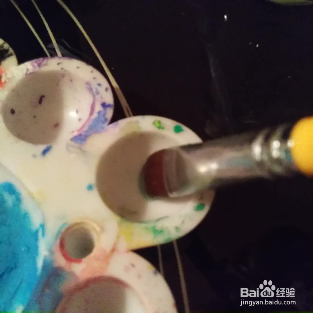 如何在布料上画七彩星空？