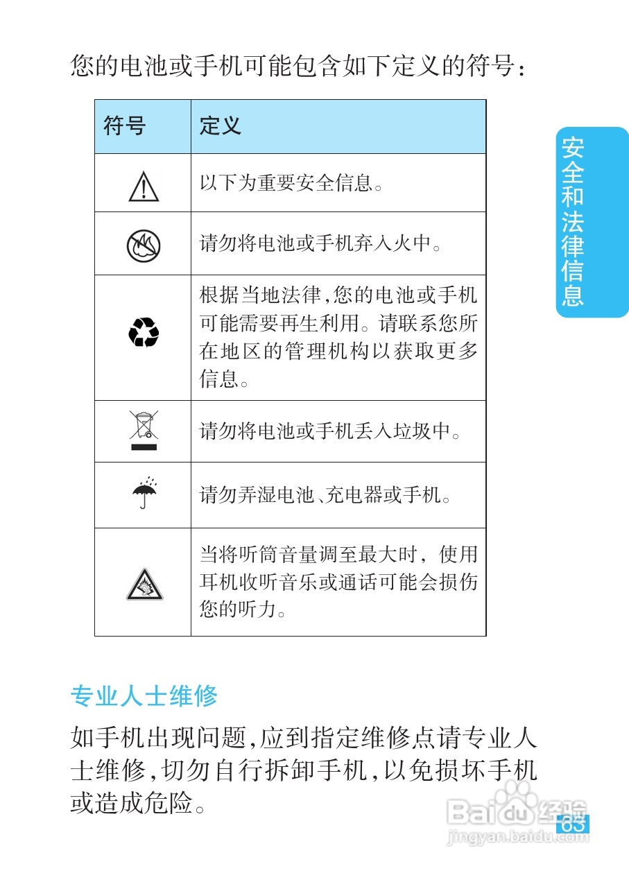 摩托罗拉XT301手机使用说明书:[7]