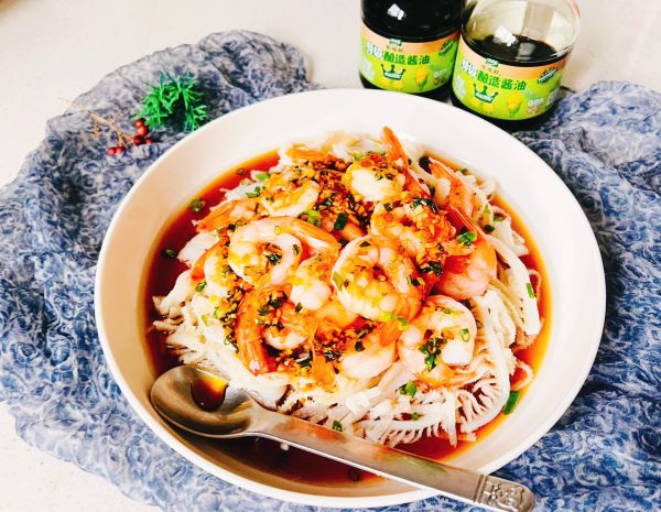 鲜汁大虾牛百叶