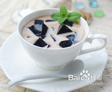 仙草冻奶茶-自制饮品清凉一夏