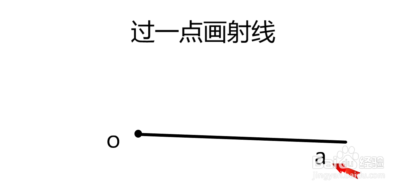 画一条射线怎么画图片