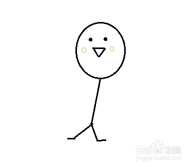 如何画开心小人儿的简笔画