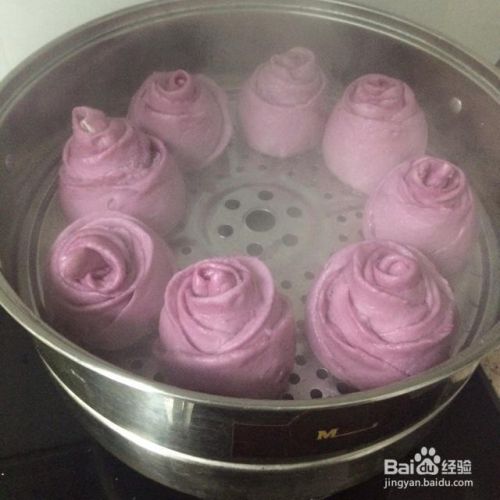 既下饭又好做的紫薯玫瑰花卷馒头