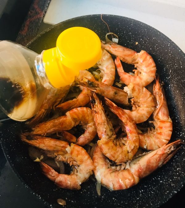 茄汁油焖斑节虾
