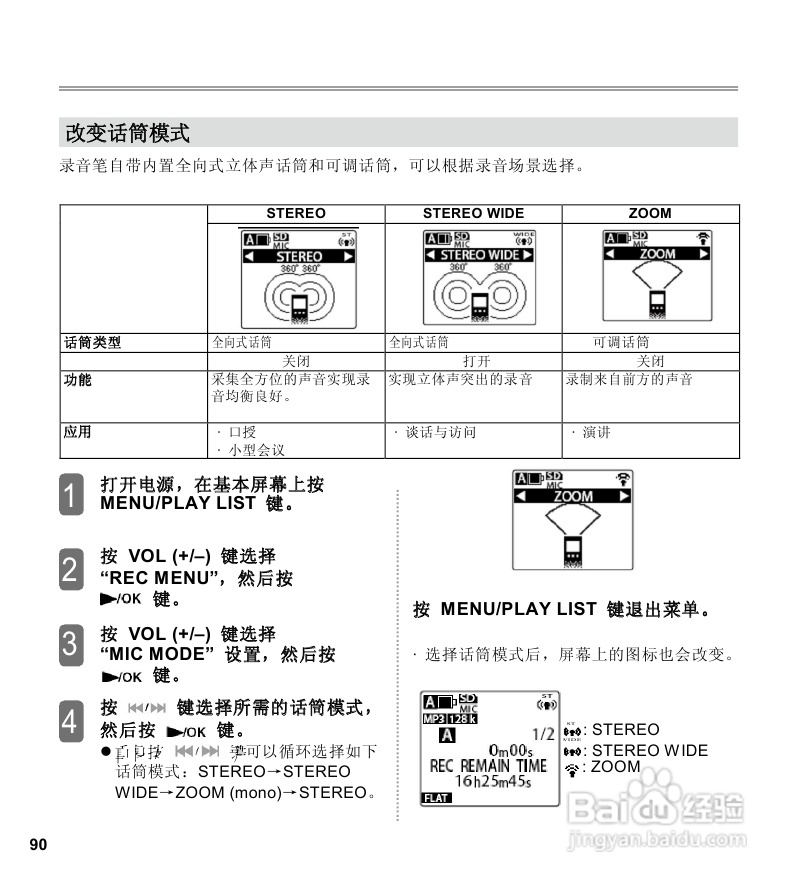 三洋ICR-EH800D数字式录音笔使用说明手册:[5]