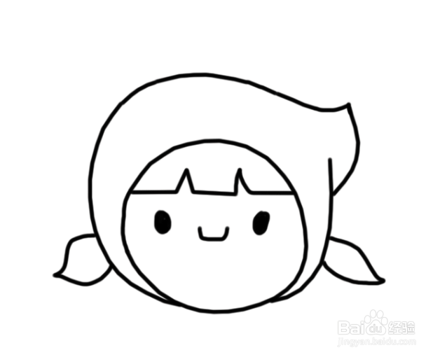 卡通简笔画:小红帽