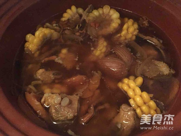 虫草花干贝排骨汤