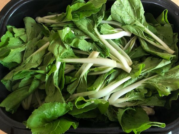 猪油渣炒小白菜