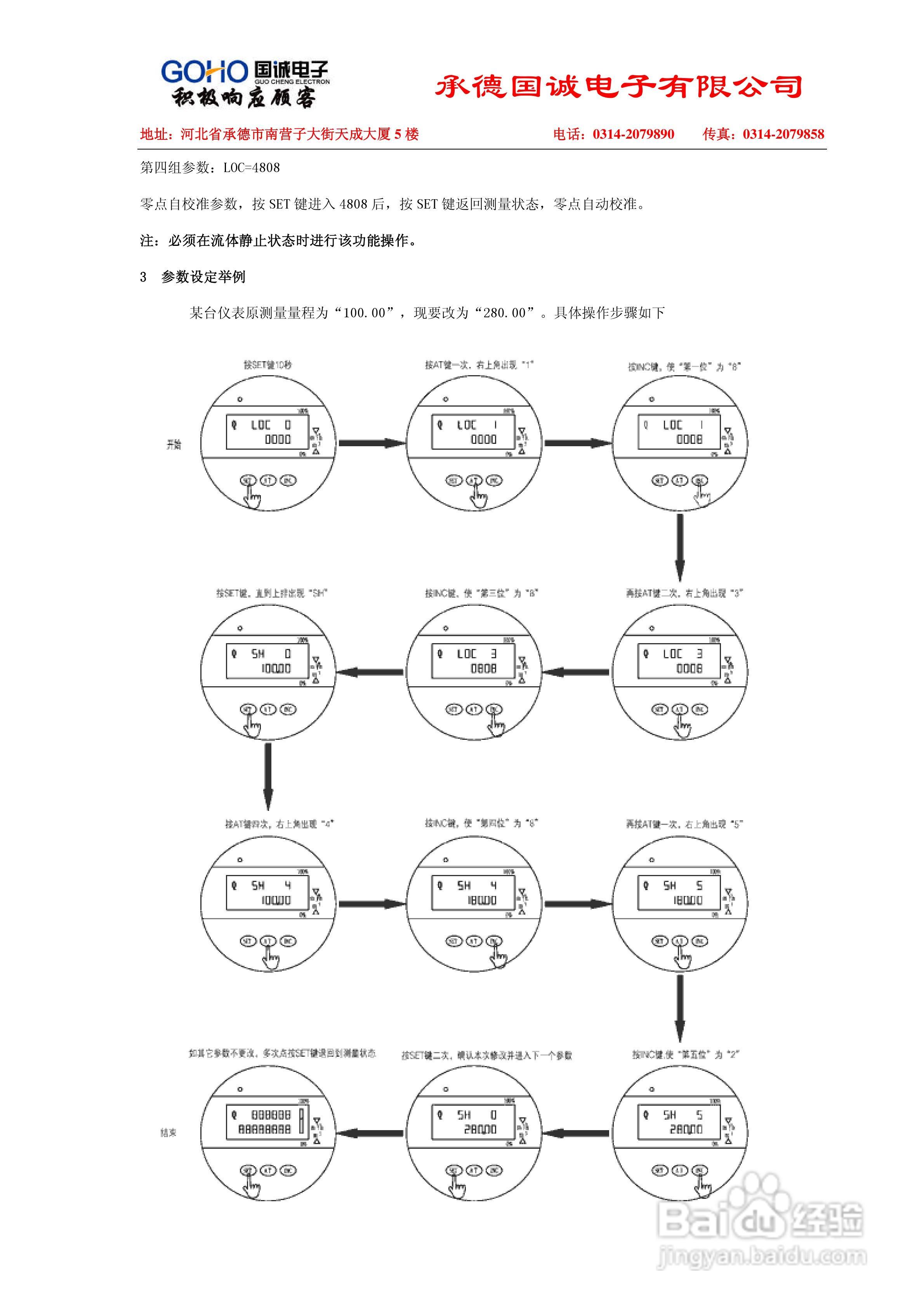 国诚LDC系列插入式电磁流量计说明书