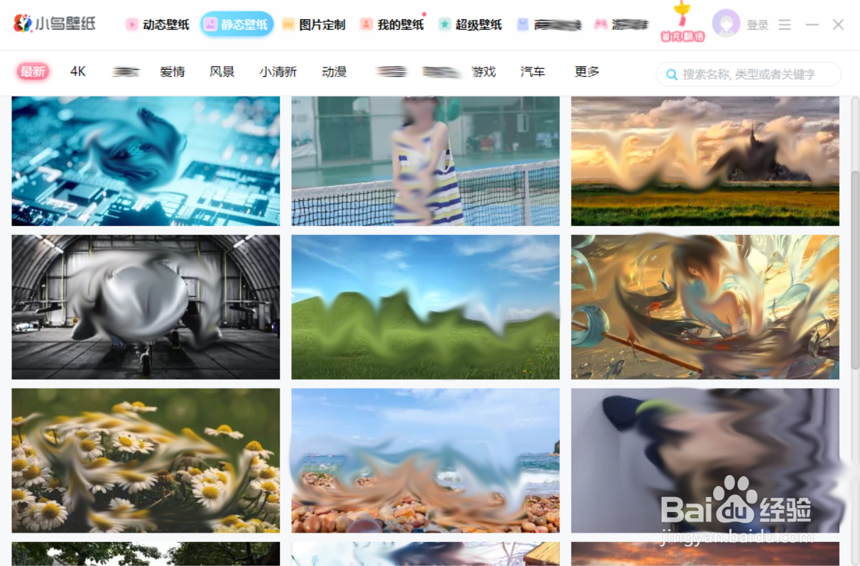 小鸟壁纸中如何选择壁纸?