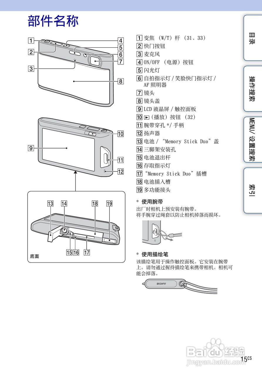 SONY DSC-TX1数码相机使用手册:[2]