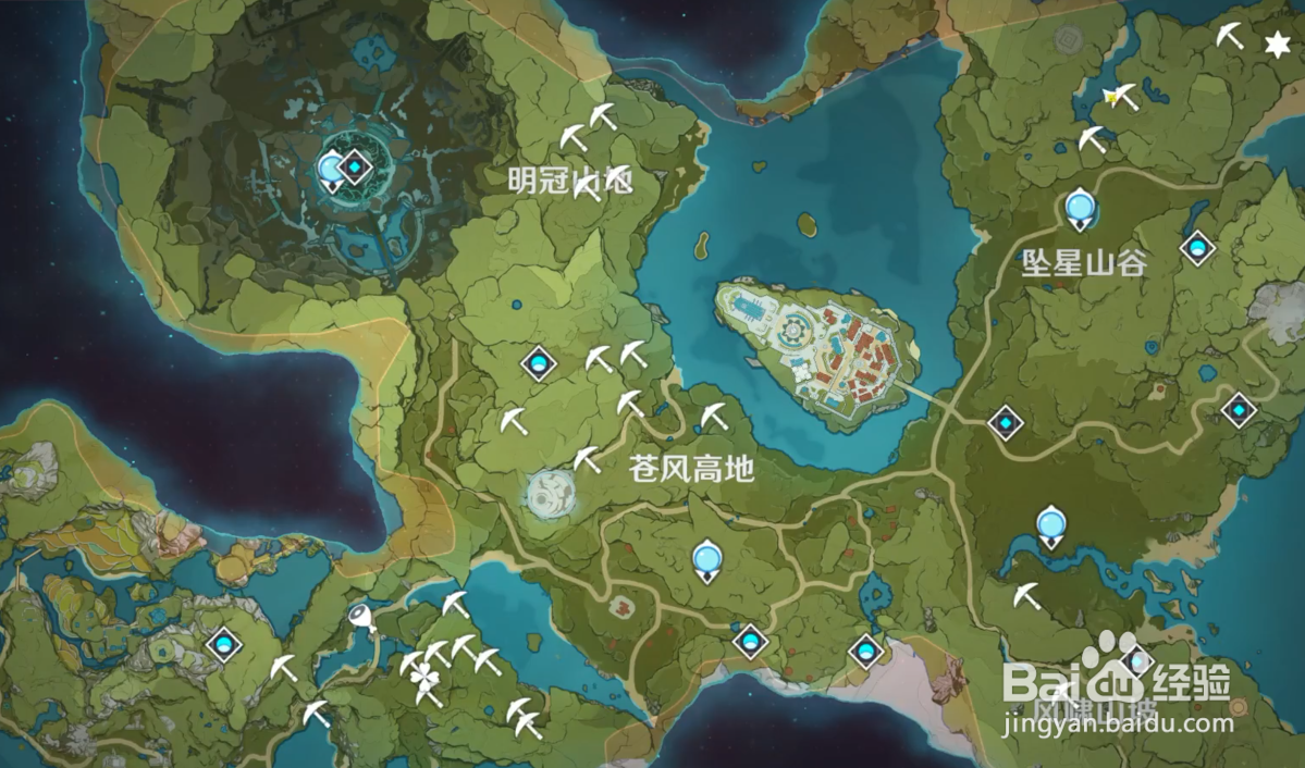 原神2.0稻妻版本白铁块详细刷新位置全攻略