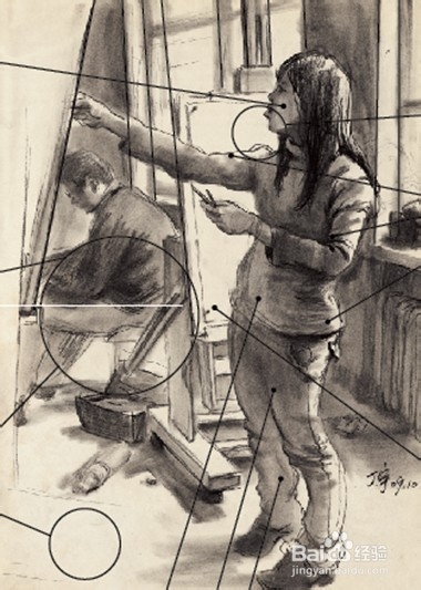 人物速写优秀作品评析(一)