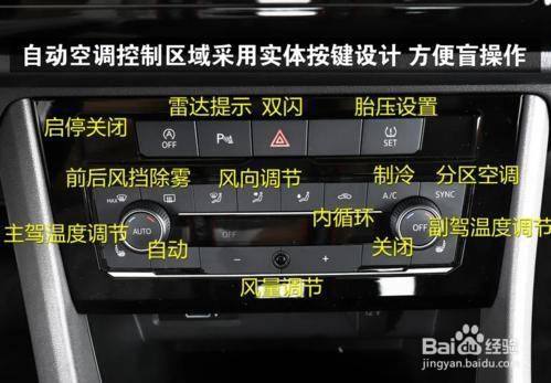 a/c开关 a/c开关,这样车内的空调就能打开了.