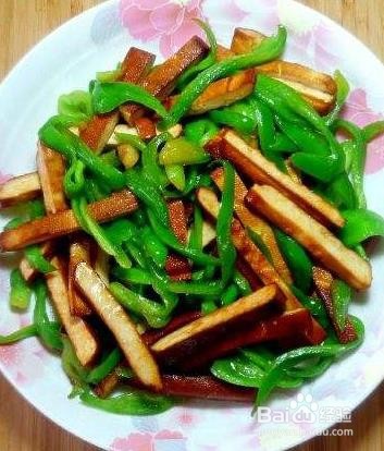 香干炒青椒怎么做