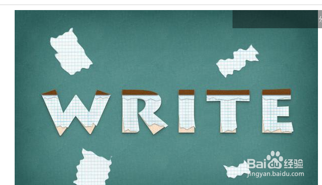 PhotoshopCS4制作方格子碎边纸张字教程？