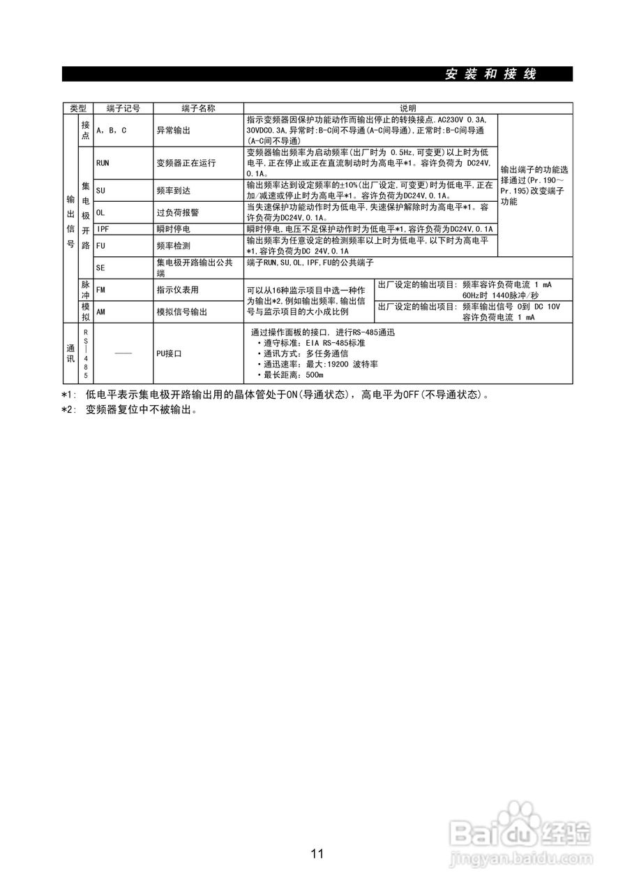 MITSUBISHI FR-F500变频器使用说明书:[4]