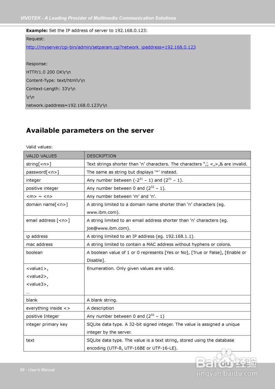 晶睿通讯固定式网络摄像机IP7130说明书:[9]