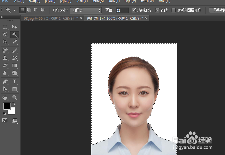 如何给证件照添加背景色