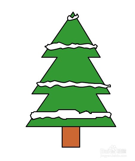 flash绘制一棵圣诞树的矢量图