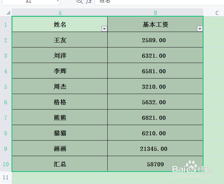 wps表格怎么统一调整表格大小
