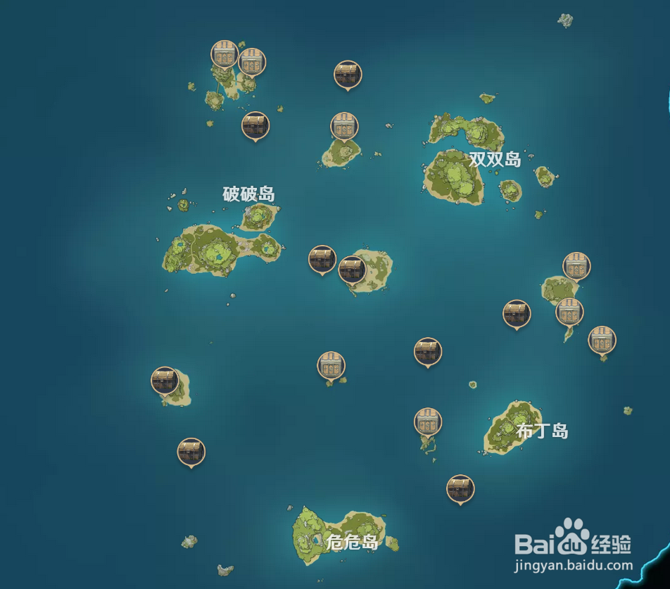 原神金苹果群岛全宝箱位置