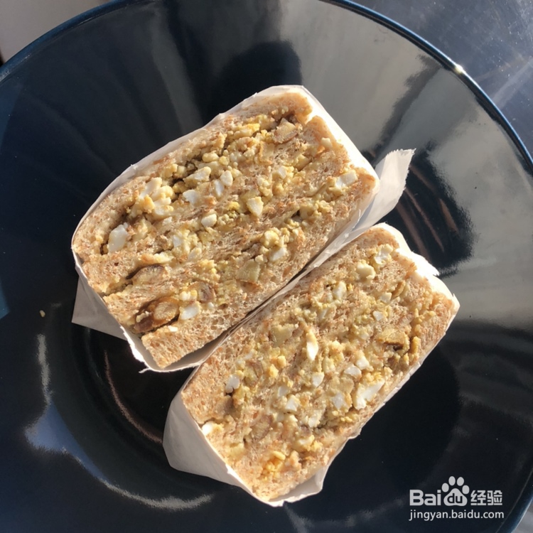 营养美味的板栗鸡蛋三明治