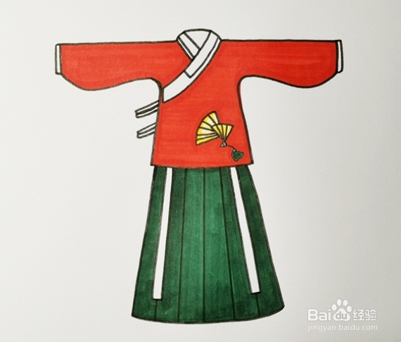 古风衣服的画法步骤